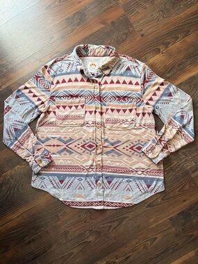 C&C California Women's Aztec - Southwestern Button-Down - Size M